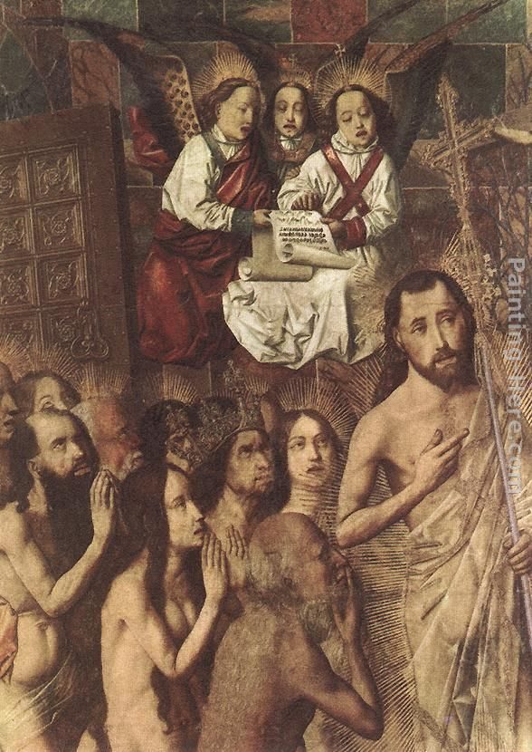Bartolome Bermejo Christ Leading the Patriarchs to the Paradise (detail)